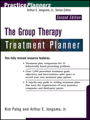 cover image of The Group Therapy Treatment Planner